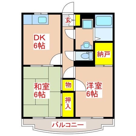 エスペランサ田上の物件間取画像